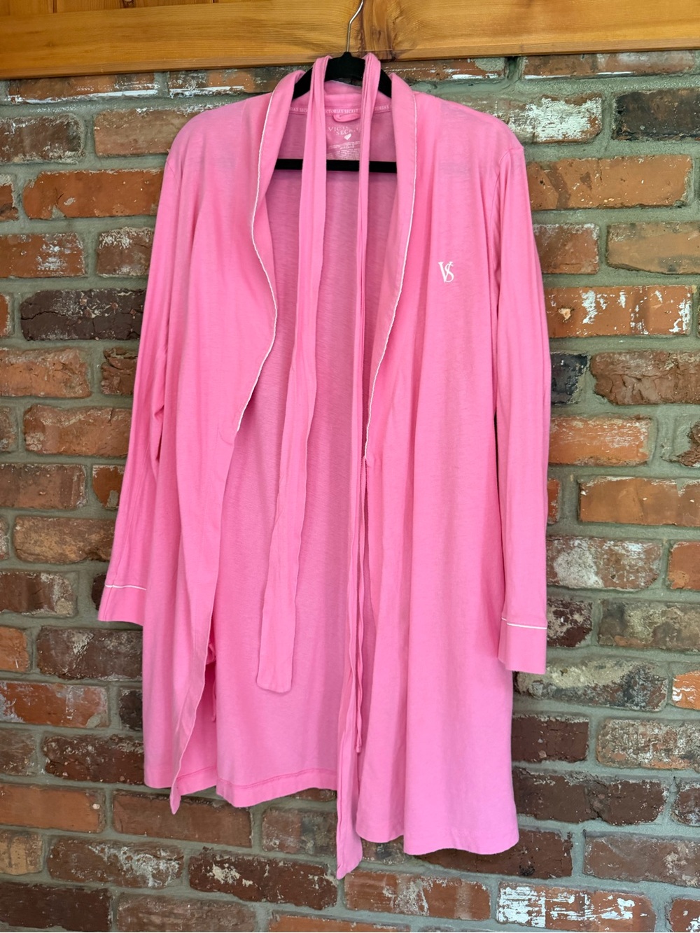 Victoria's Secret Pink Open-Front Robe with Tie